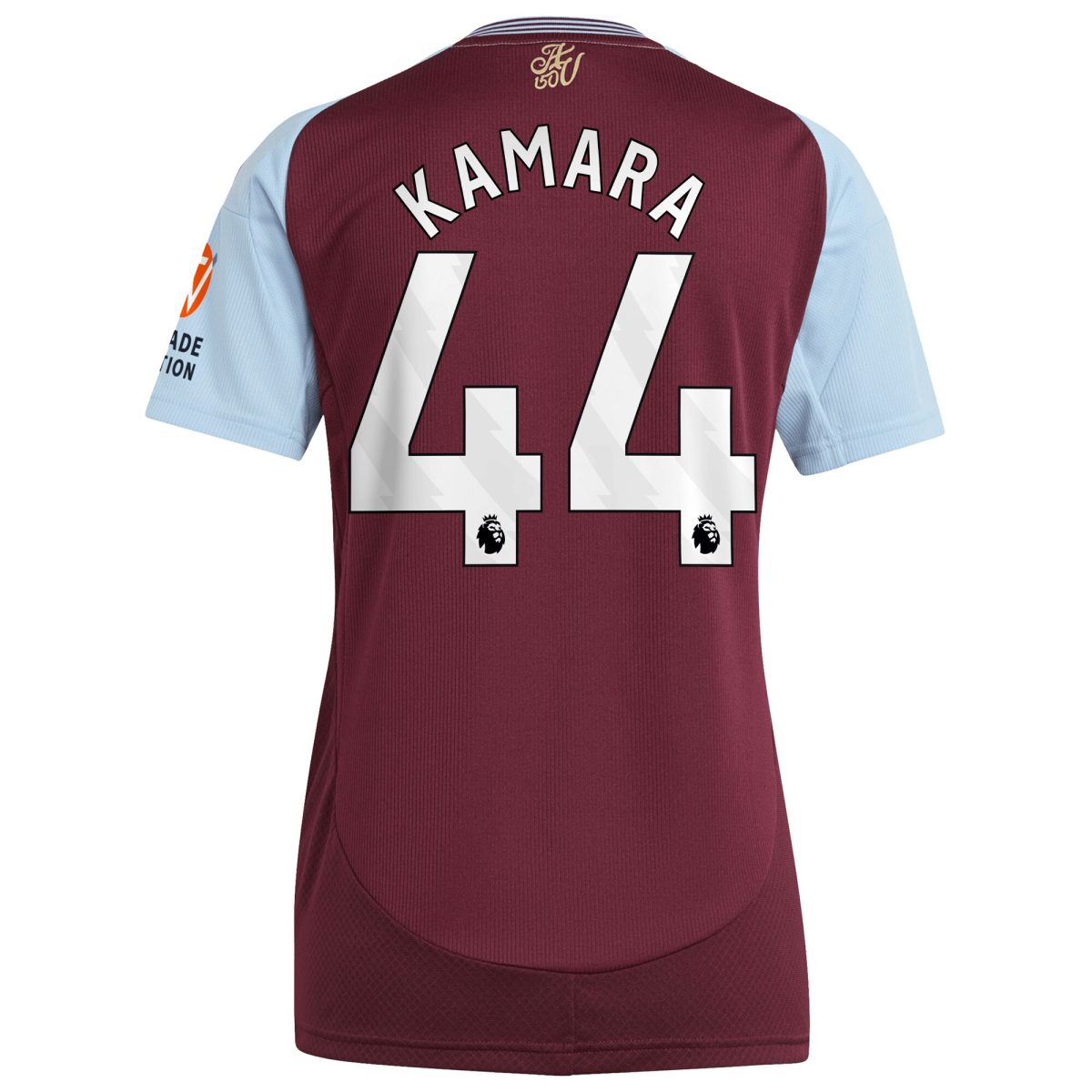 aston villa adidas home shirt 2024-25 – womens with kamara 44 printing Collection - Official Aston Villa Kits