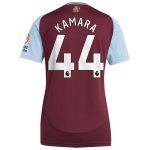 aston villa adidas home shirt 2024-25 – womens with kamara 44 printing Collection - Official Aston Villa Kits