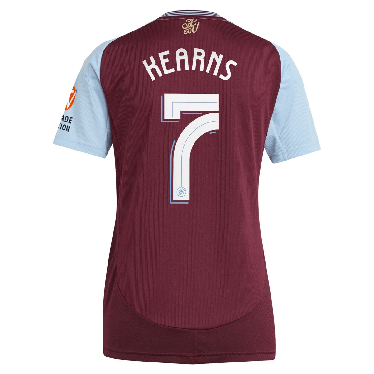 aston villa adidas home shirt 2024-25 – womens with kearns 7 cup printing Collection - Official Aston Villa Kits
