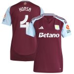 aston villa adidas home shirt 2024-25 – womens with konsa 4 cup printing Collection - Official Aston Villa Kits