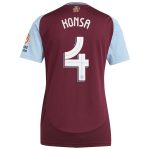 aston villa adidas home shirt 2024-25 – womens with konsa 4 cup printing Collection - Official Aston Villa Kits