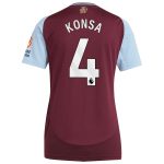 aston villa adidas home shirt 2024-25 – womens with konsa 4 printing Collection - Official Aston Villa Kits