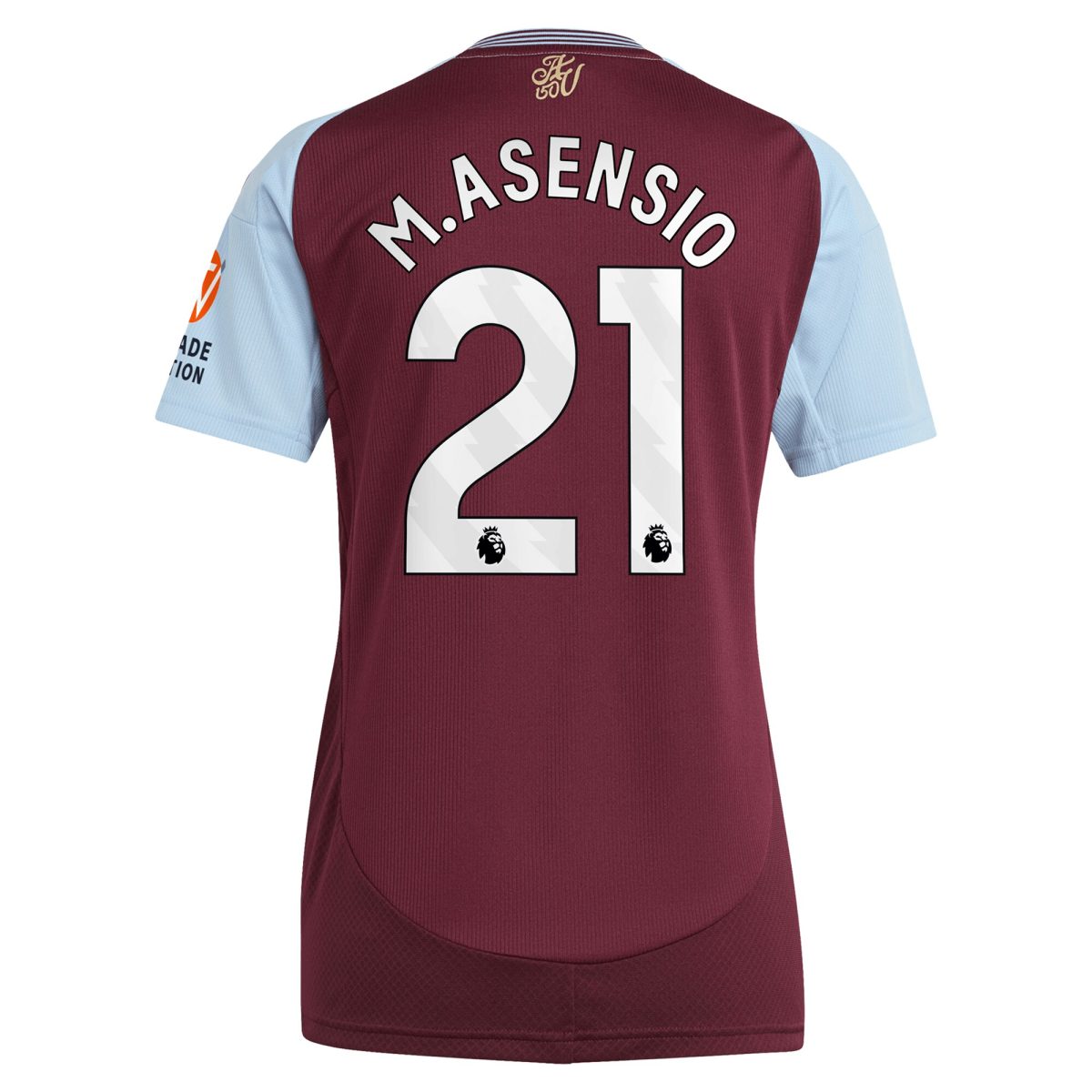 aston villa adidas home shirt 2024-25 – womens with m.asensio 21 printing Collection - Official Aston Villa Kits
