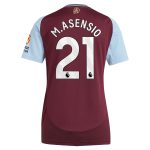 aston villa adidas home shirt 2024-25 – womens with m.asensio 21 printing Collection - Official Aston Villa Kits