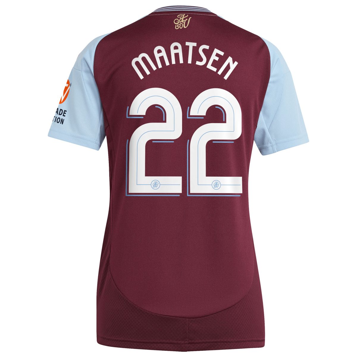 aston villa adidas home shirt 2024-25 – womens with maatsen 22 cup printing Collection - Official Aston Villa Kits