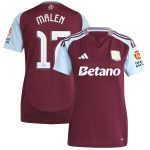 aston villa adidas home shirt 2024-25 – womens with malen 17 cup printing Collection - Official Aston Villa Kits