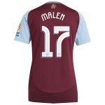aston villa adidas home shirt 2024-25 – womens with malen 17 cup printing Collection - Official Aston Villa Kits