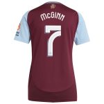 aston villa adidas home shirt 2024-25 – womens with mcginn 7 cup printing Collection - Official Aston Villa Kits