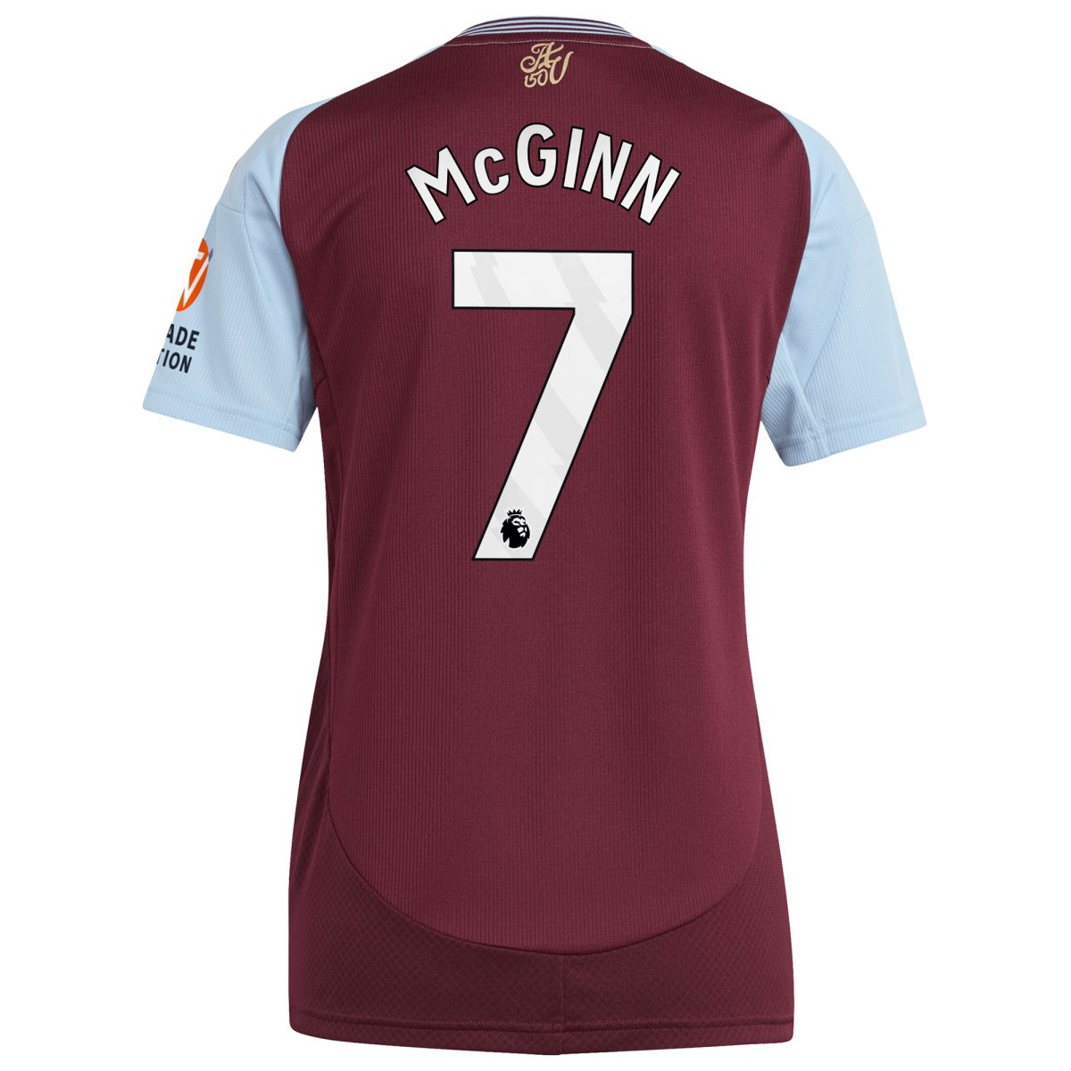 aston villa adidas home shirt 2024-25 – womens with mcginn 7 printing Collection - Official Aston Villa Kits
