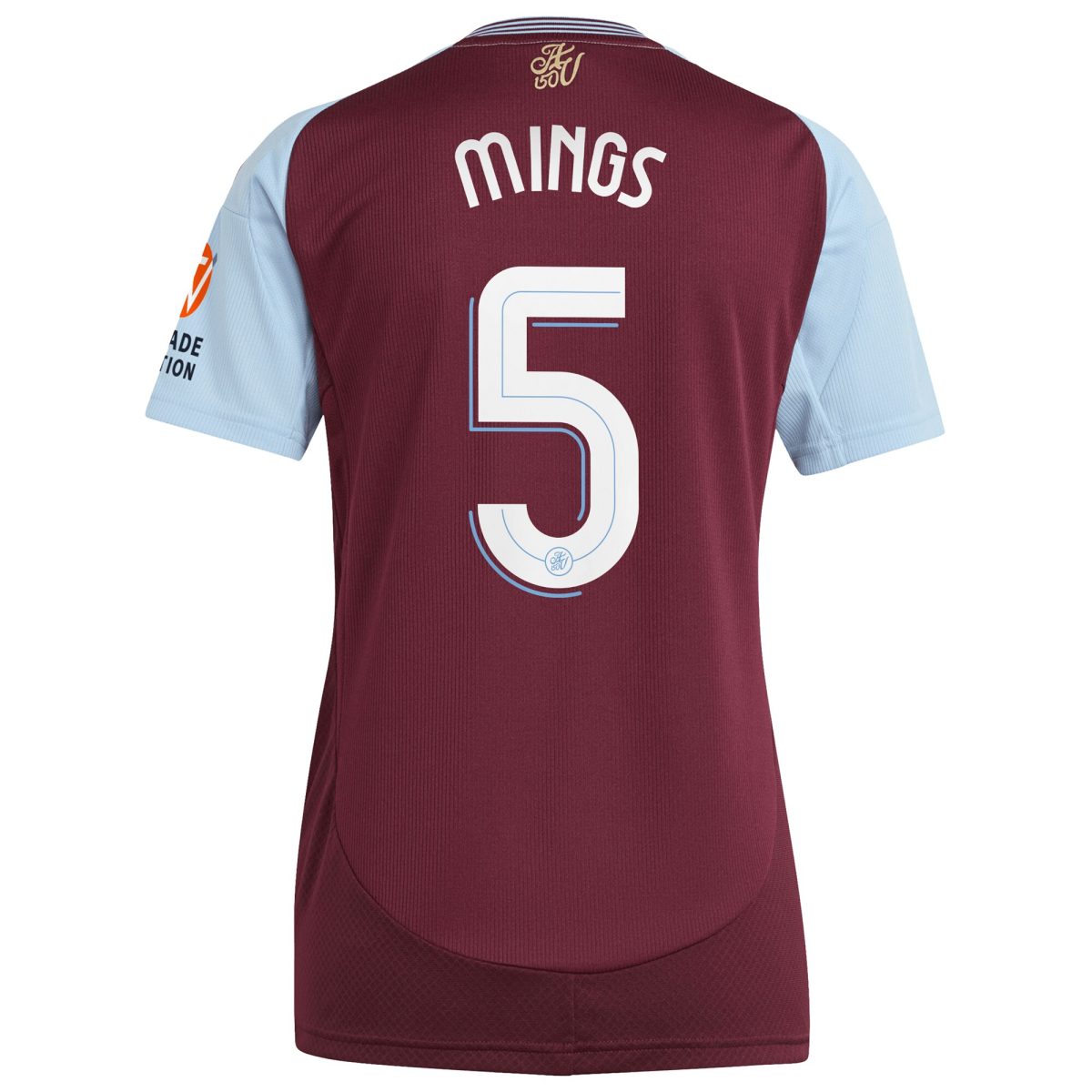 aston villa adidas home shirt 2024-25 – womens with mings 5 cup printing Collection - Official Aston Villa Kits
