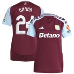 aston villa adidas home shirt 2024-25 – womens with onana 24 cup printing Collection - Official Aston Villa Kits