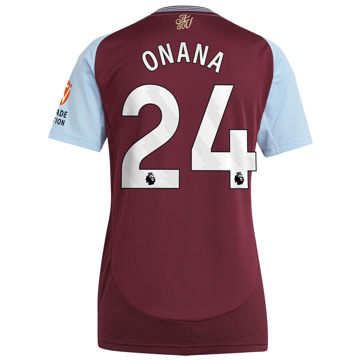 aston villa adidas home shirt 2024-25 – womens with onana 24 printing Collection - Official Aston Villa Kits