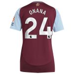 aston villa adidas home shirt 2024-25 – womens with onana 24 printing Collection - Official Aston Villa Kits