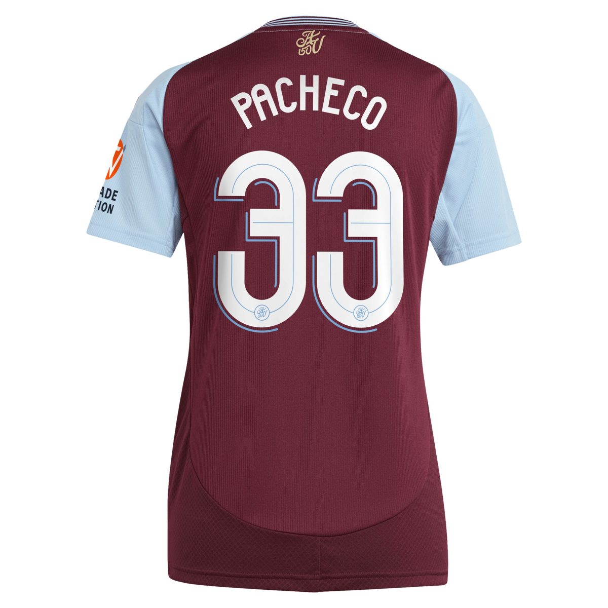 aston villa adidas home shirt 2024-25 – womens with pacheco 33 cup printing Collection - Official Aston Villa Kits