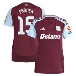 aston villa adidas home shirt 2024-25 – womens with parker 15 cup printing Collection - Official Aston Villa Kits