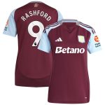 aston villa adidas home shirt 2024-25 – womens with rashford 9 printing Collection - Official Aston Villa Kits