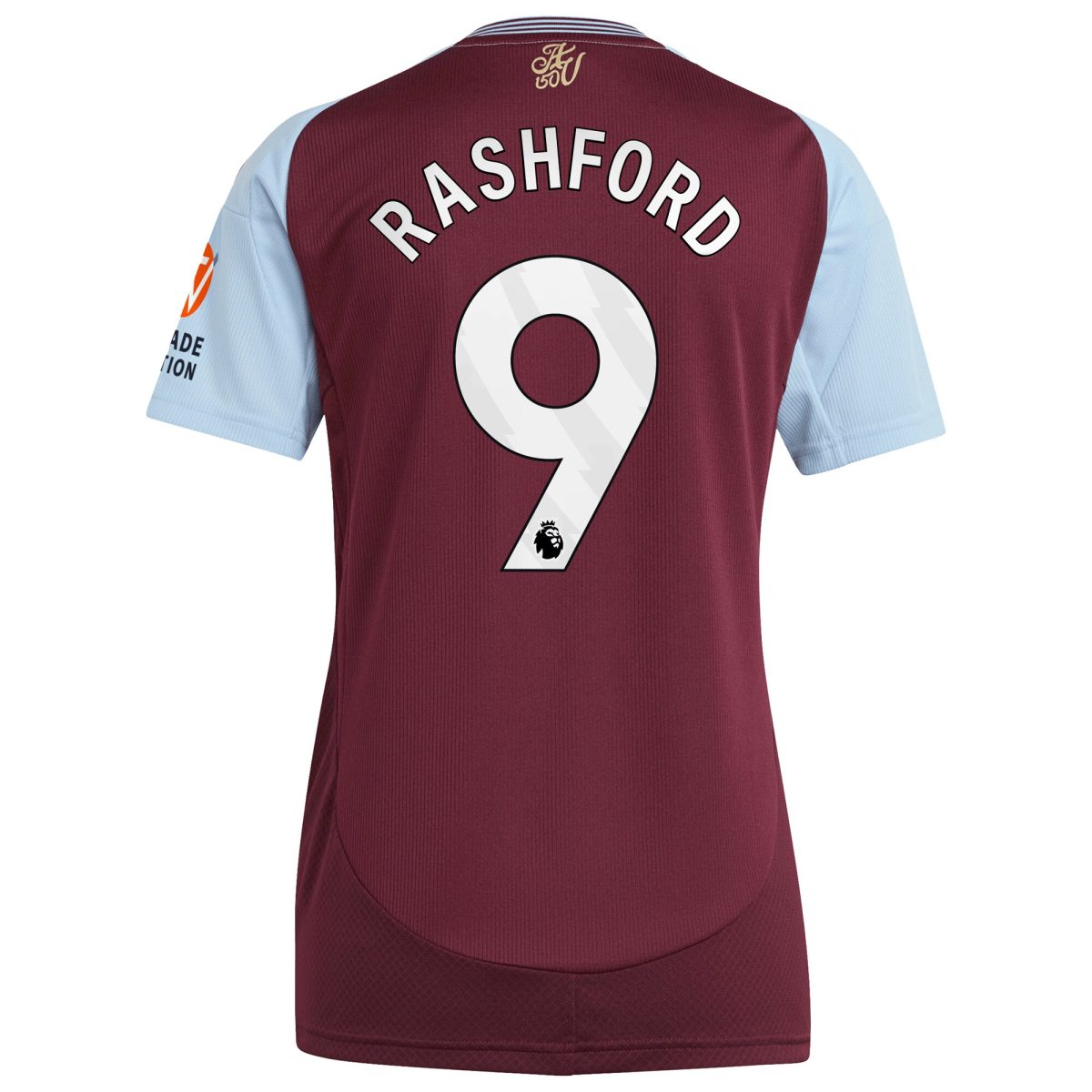 aston villa adidas home shirt 2024-25 – womens with rashford 9 printing Collection - Official Aston Villa Kits