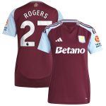 aston villa adidas home shirt 2024-25 – womens with rogers 27 printing Collection - Official Aston Villa Kits