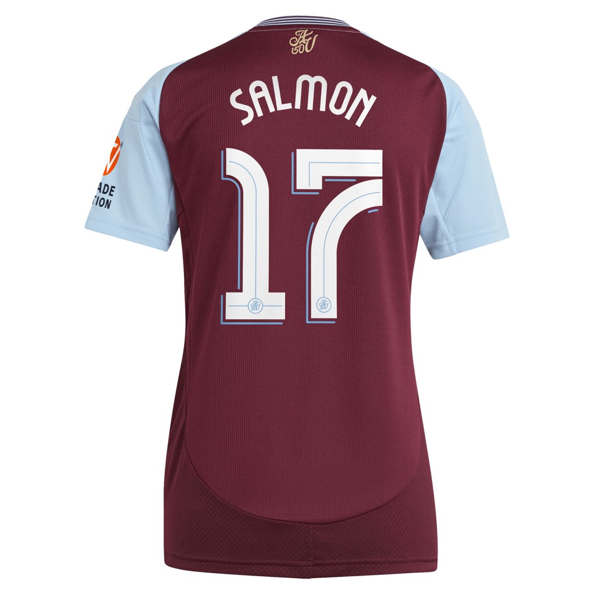 aston villa adidas home shirt 2024-25 – womens with salmon 17 cup printing Collection - Official Aston Villa Kits
