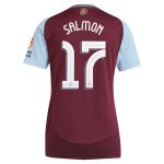aston villa adidas home shirt 2024-25 – womens with salmon 17 cup printing Collection - Official Aston Villa Kits