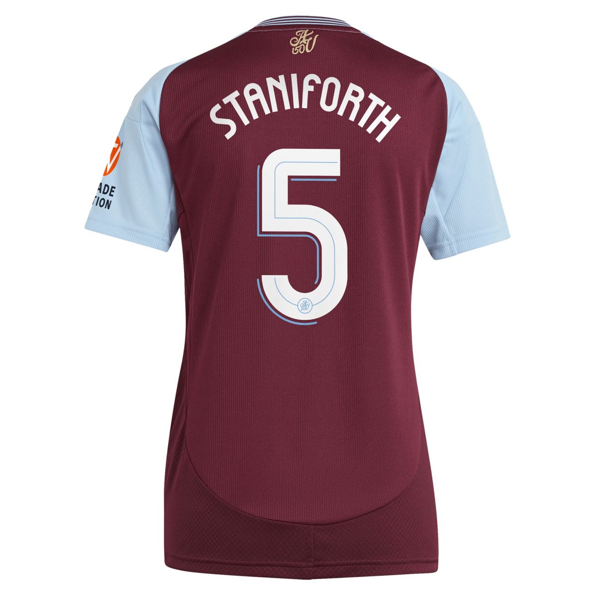aston villa adidas home shirt 2024-25 – womens with staniforth 5 cup printing Collection - Official Aston Villa Kits