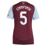 aston villa adidas home shirt 2024-25 – womens with staniforth 5 cup printing Collection - Official Aston Villa Kits