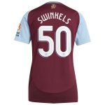aston villa adidas home shirt 2024-25 – womens with swinkels 50 cup printing Collection - Official Aston Villa Kits