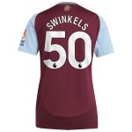 aston villa adidas home shirt 2024-25 – womens with swinkels 50 printing Collection - Official Aston Villa Kits