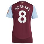 aston villa adidas home shirt 2024-25 – womens with tielemans 8 printing Collection - Official Aston Villa Kits
