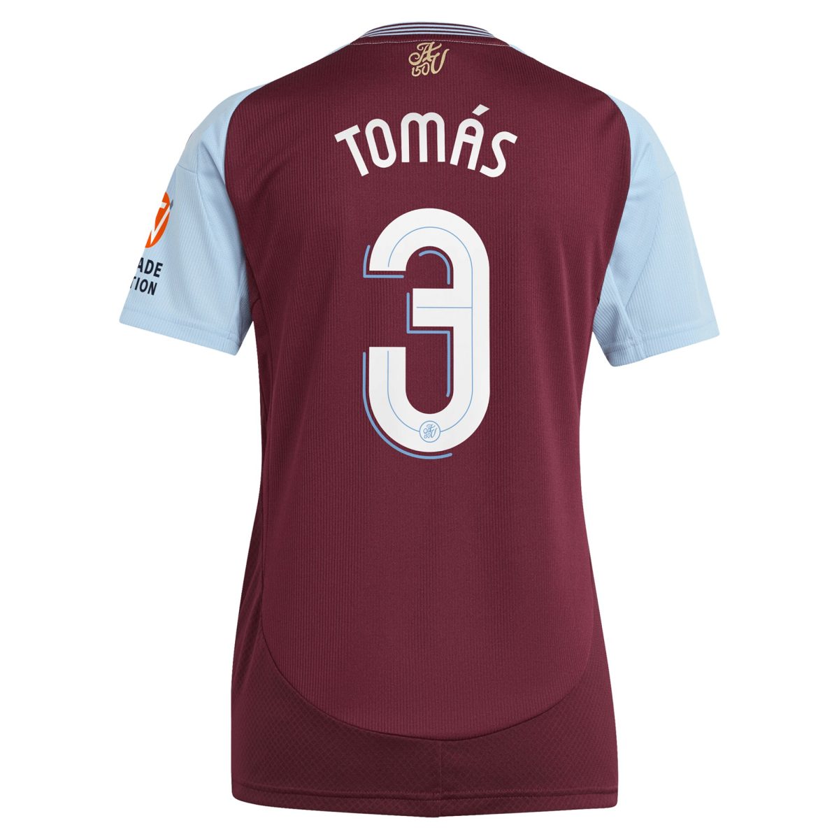 aston villa adidas home shirt 2024-25 – womens with tomás 3 cup printing Collection - Official Aston Villa Kits