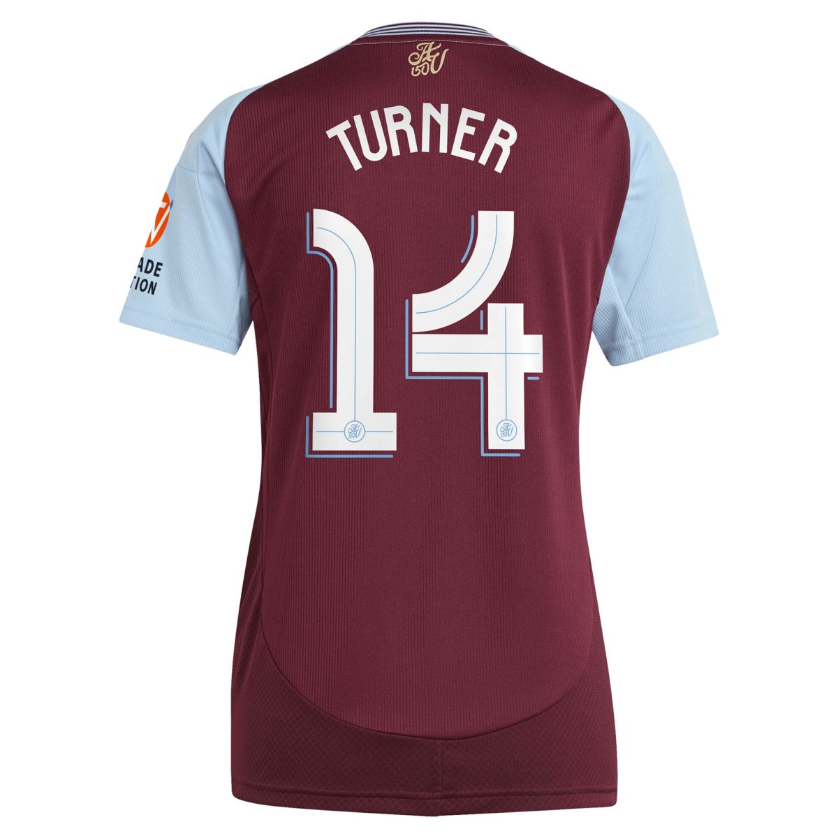 aston villa adidas home shirt 2024-25 – womens with turner 14 cup printing Collection - Official Aston Villa Kits