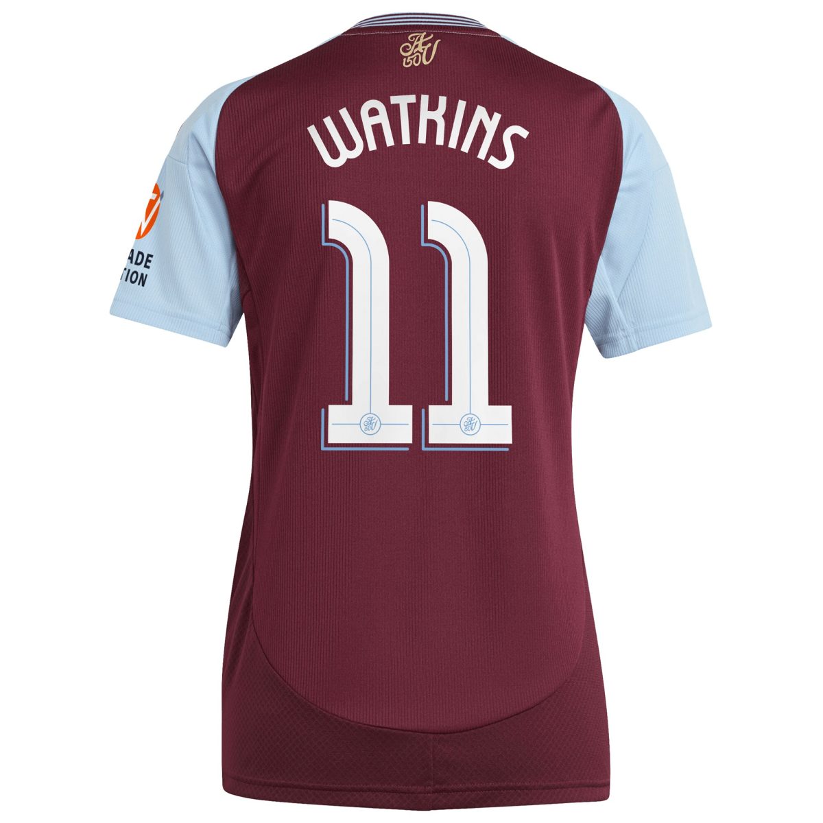 aston villa adidas home shirt 2024-25 – womens with watkins 11 cup printing Collection - Official Aston Villa Kits