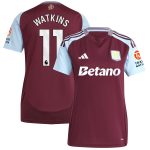 aston villa adidas home shirt 2024-25 – womens with watkins 11 printing Collection - Official Aston Villa Kits