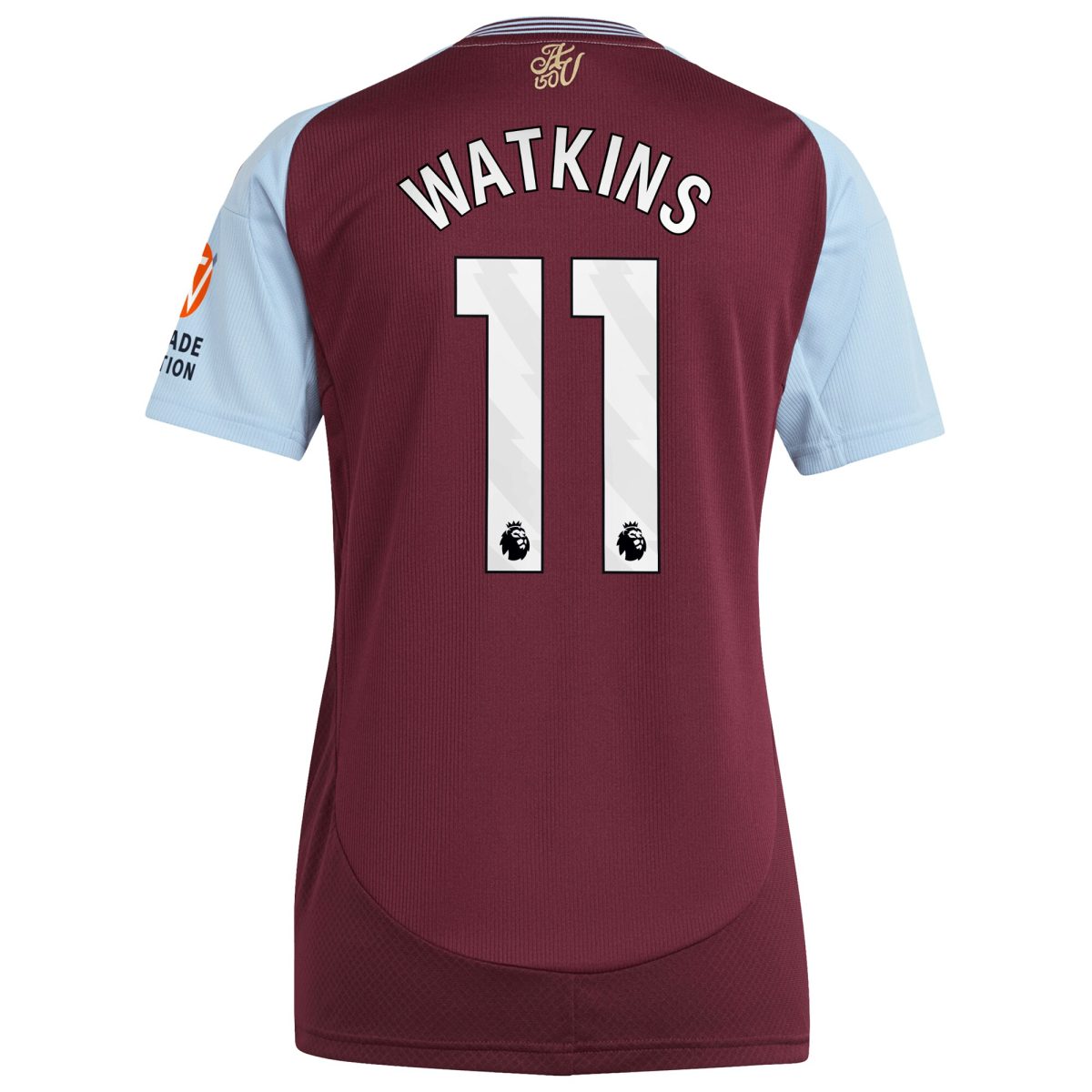aston villa adidas home shirt 2024-25 – womens with watkins 11 printing Collection - Official Aston Villa Kits