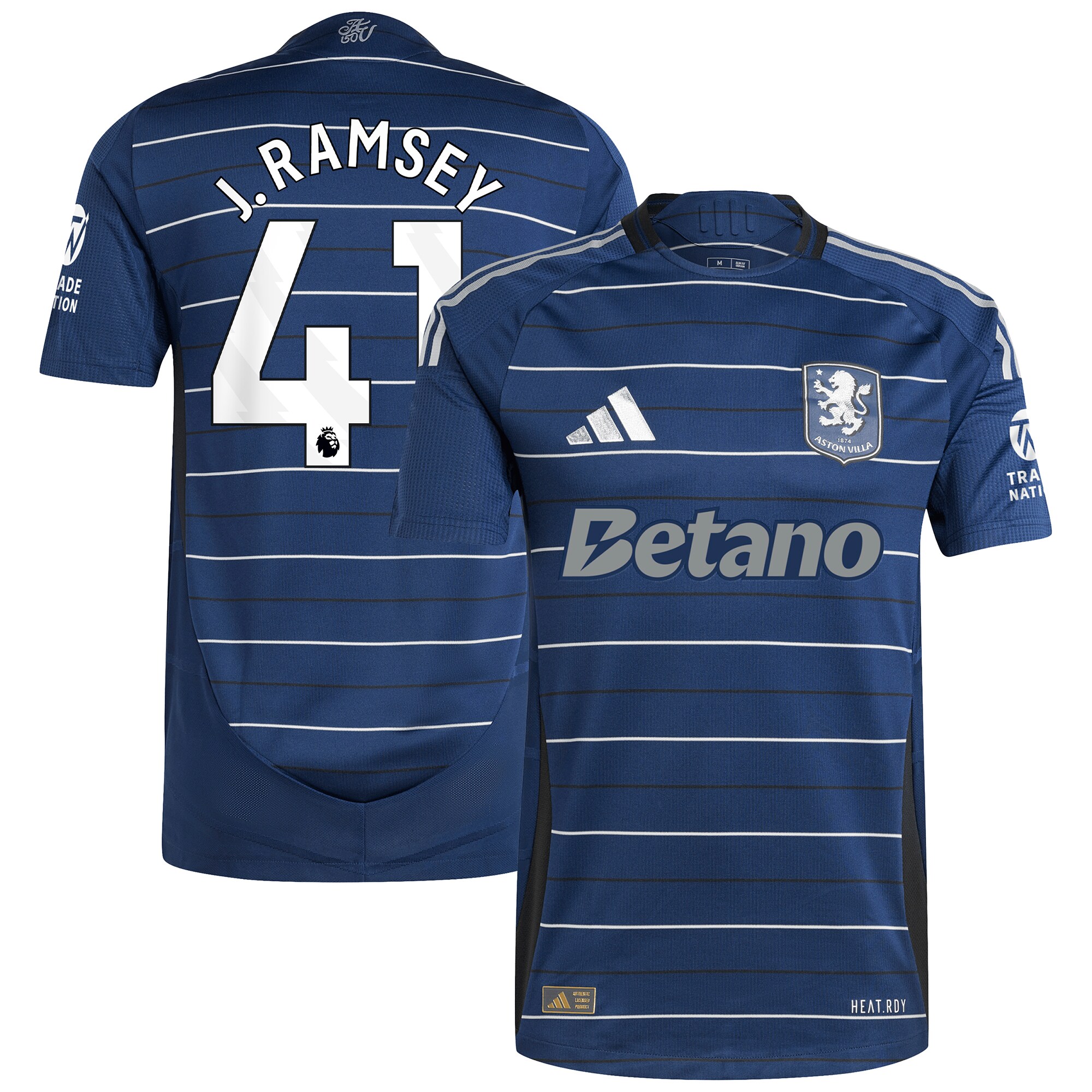aston villa adidas third authentic shirt 2024-25 with j. ramsey 41 printing Collection - Official Aston Villa Kits