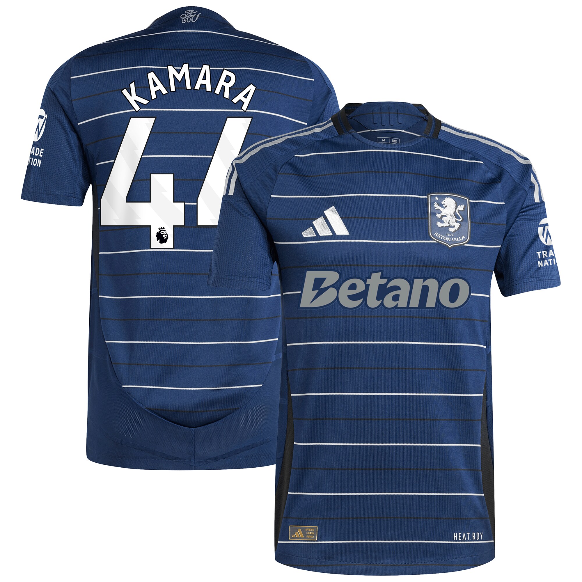 aston villa adidas third authentic shirt 2024-25 with kamara 44 printing Collection - Official Aston Villa Kits