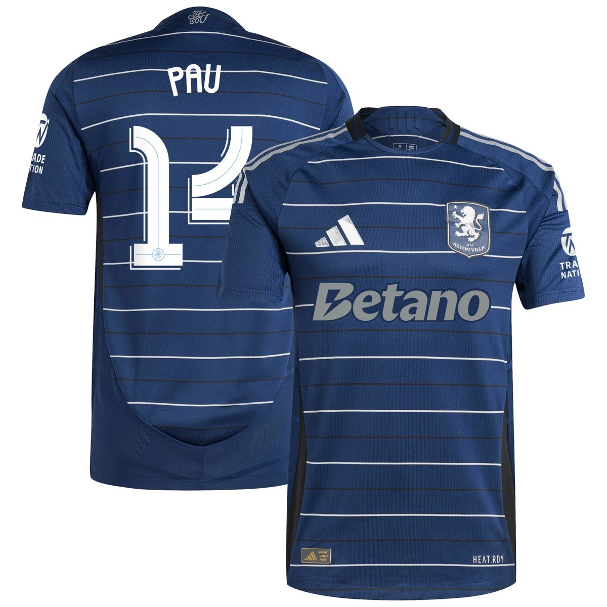 aston villa adidas third authentic shirt 2024-25 with pau 14 cup printing Collection - Official Aston Villa Kits
