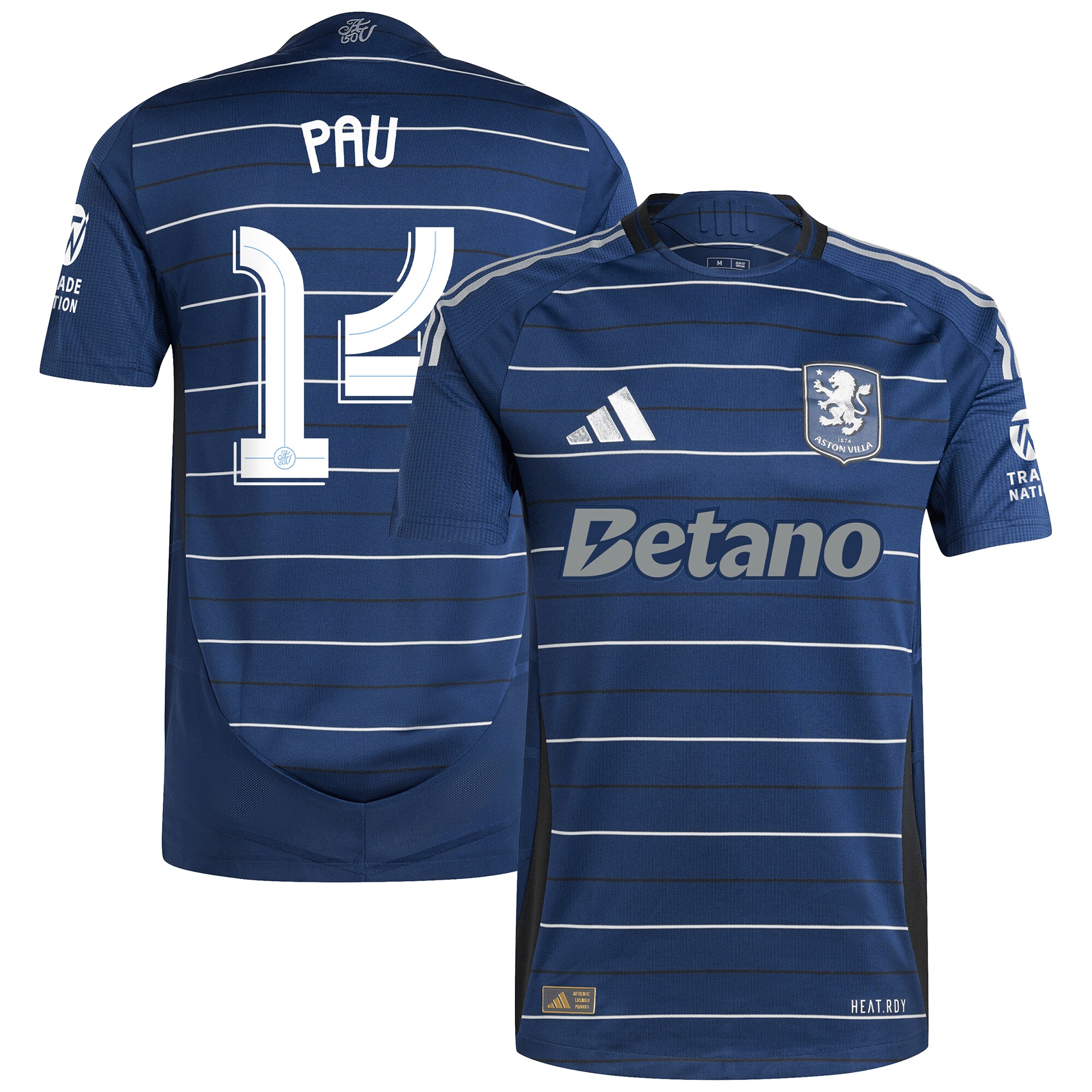 aston villa adidas third authentic shirt 2024-25 with pau 14 cup printing Collection - Official Aston Villa Kits