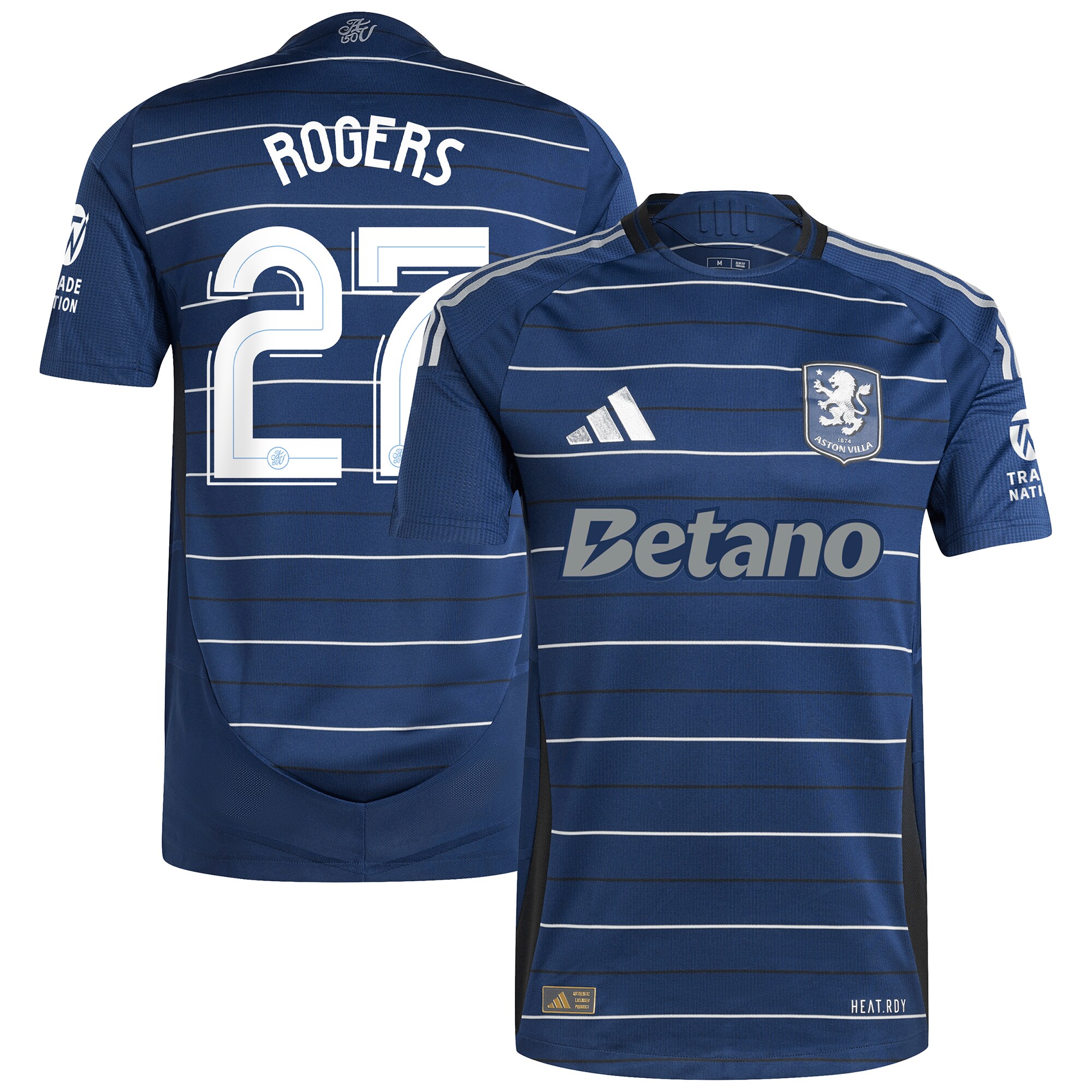 aston villa adidas third authentic shirt 2024-25 with rogers 27 cup printing Collection - Official Aston Villa Kits