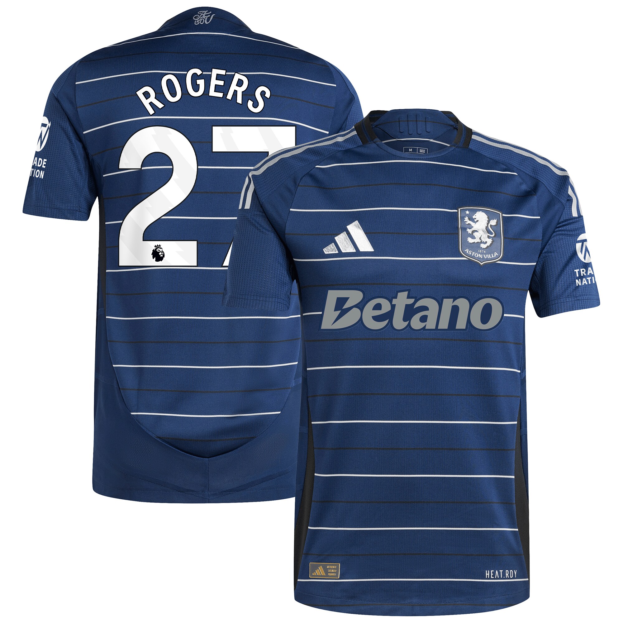 aston villa adidas third authentic shirt 2024-25 with rogers 27 printing Collection - Official Aston Villa Kits