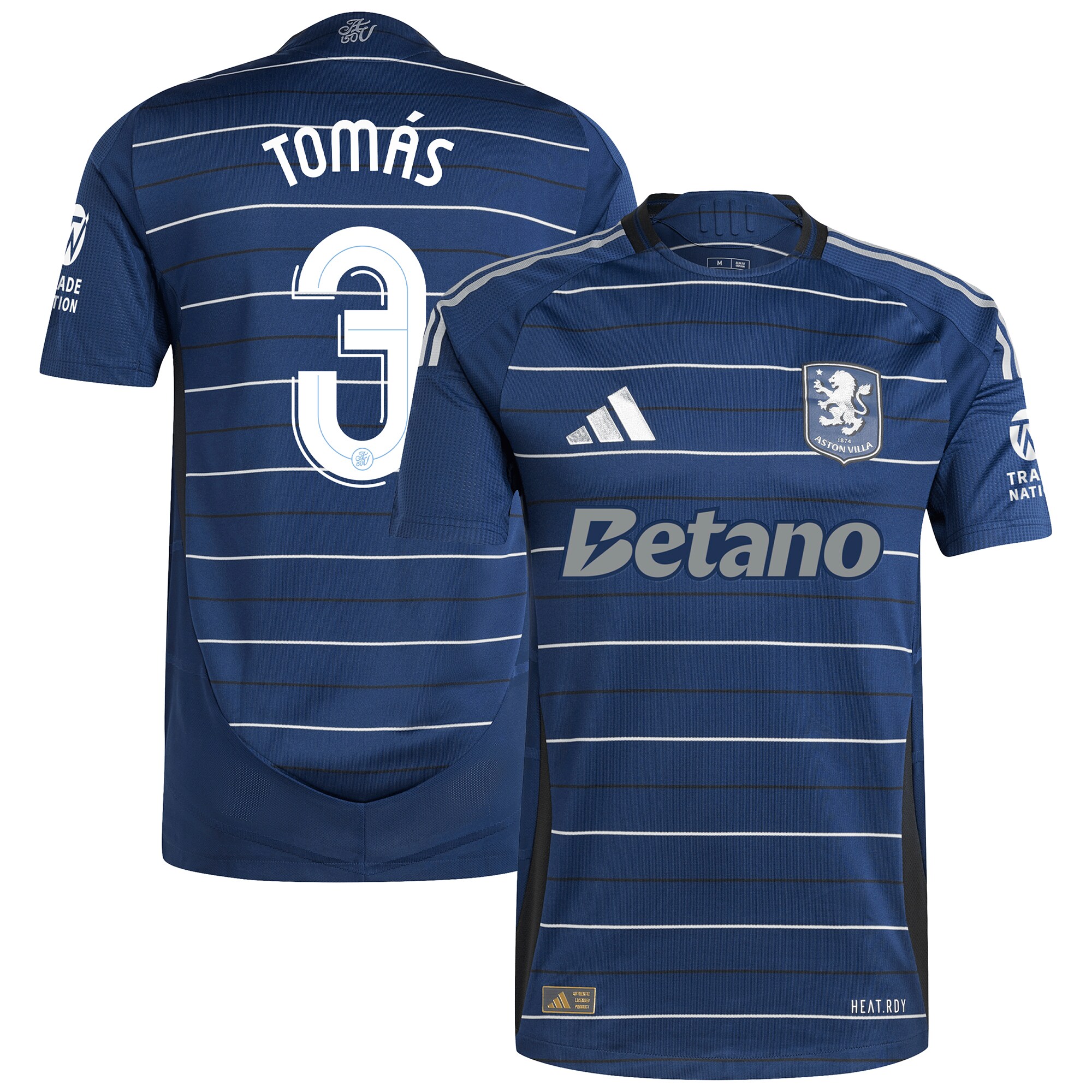 aston villa adidas third authentic shirt 2024-25 with tomás 3 cup printing Collection - Official Aston Villa Kits