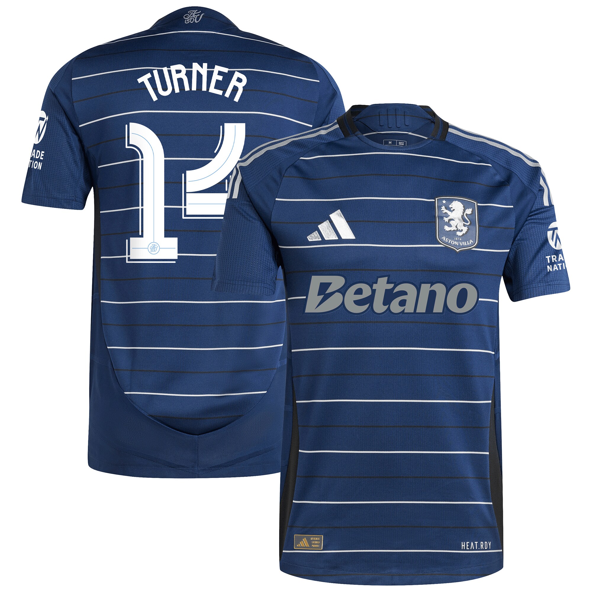 aston villa adidas third authentic shirt 2024-25 with turner 14 cup printing Collection - Official Aston Villa Kits