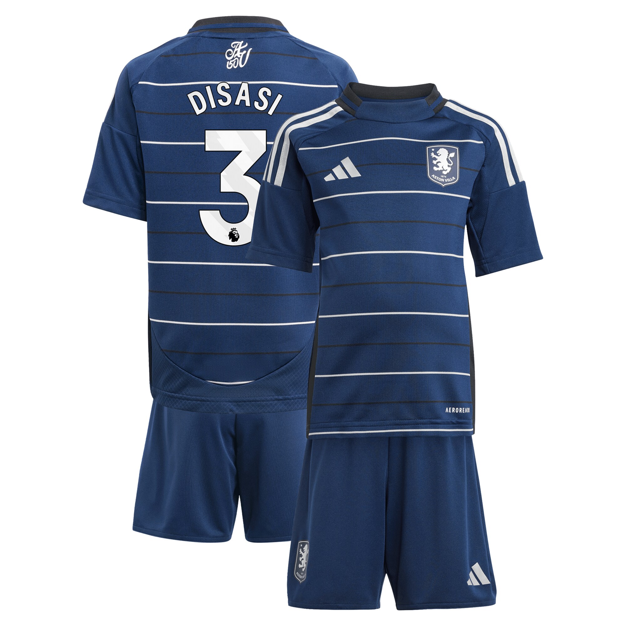 aston villa adidas third minikit 2024-25 with disasi 3 printing Collection - Official Aston Villa Kits