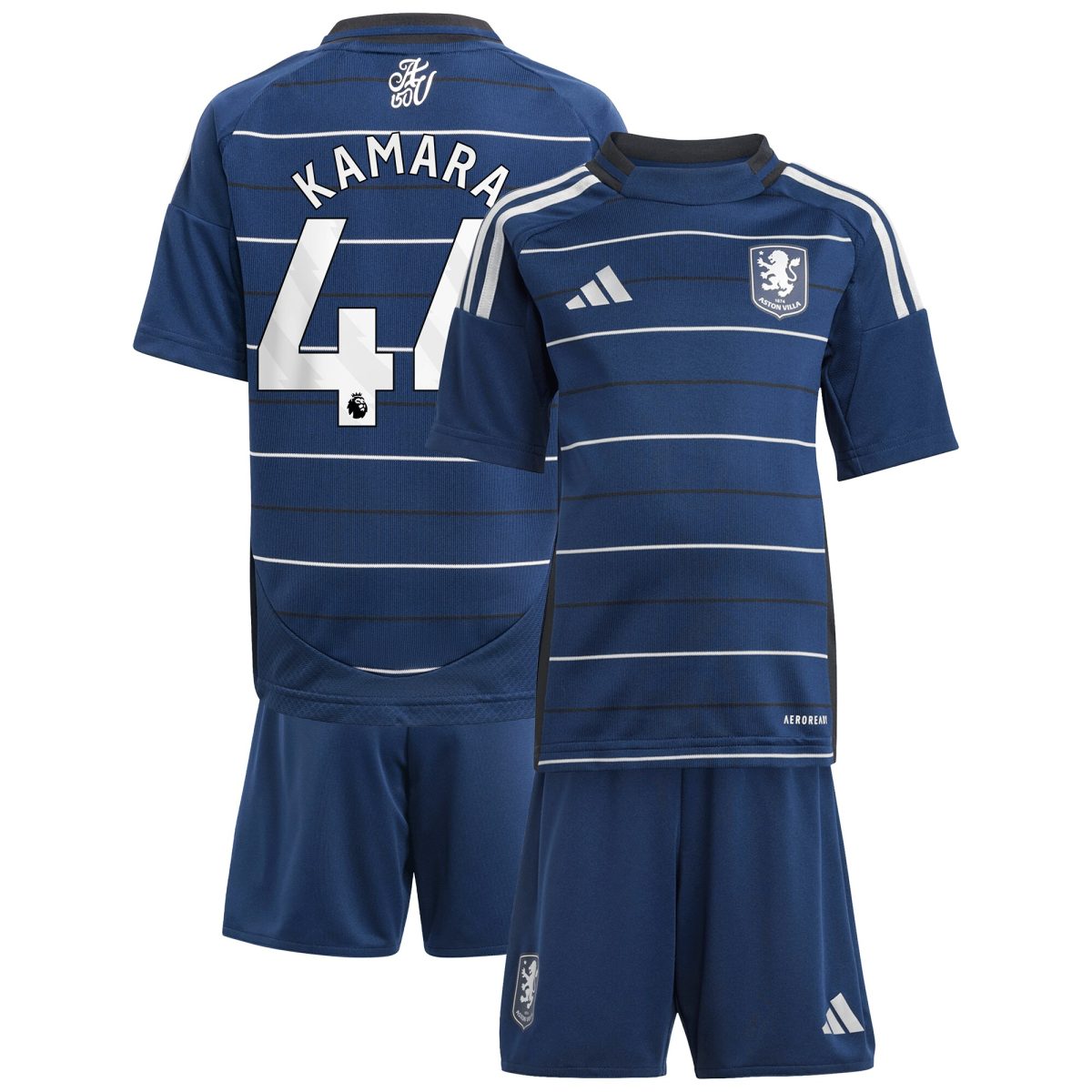 aston villa adidas third minikit 2024-25 with kamara 44 printing Collection - Official Aston Villa Kits