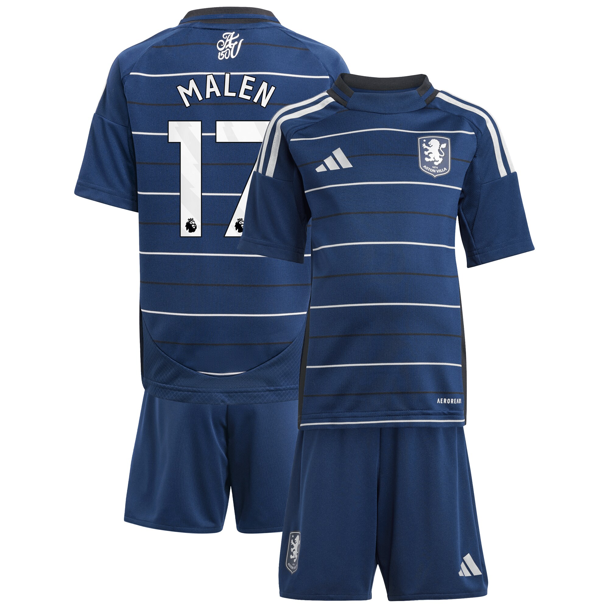 aston villa adidas third minikit 2024-25 with malen 17 printing Collection - Official Aston Villa Kits