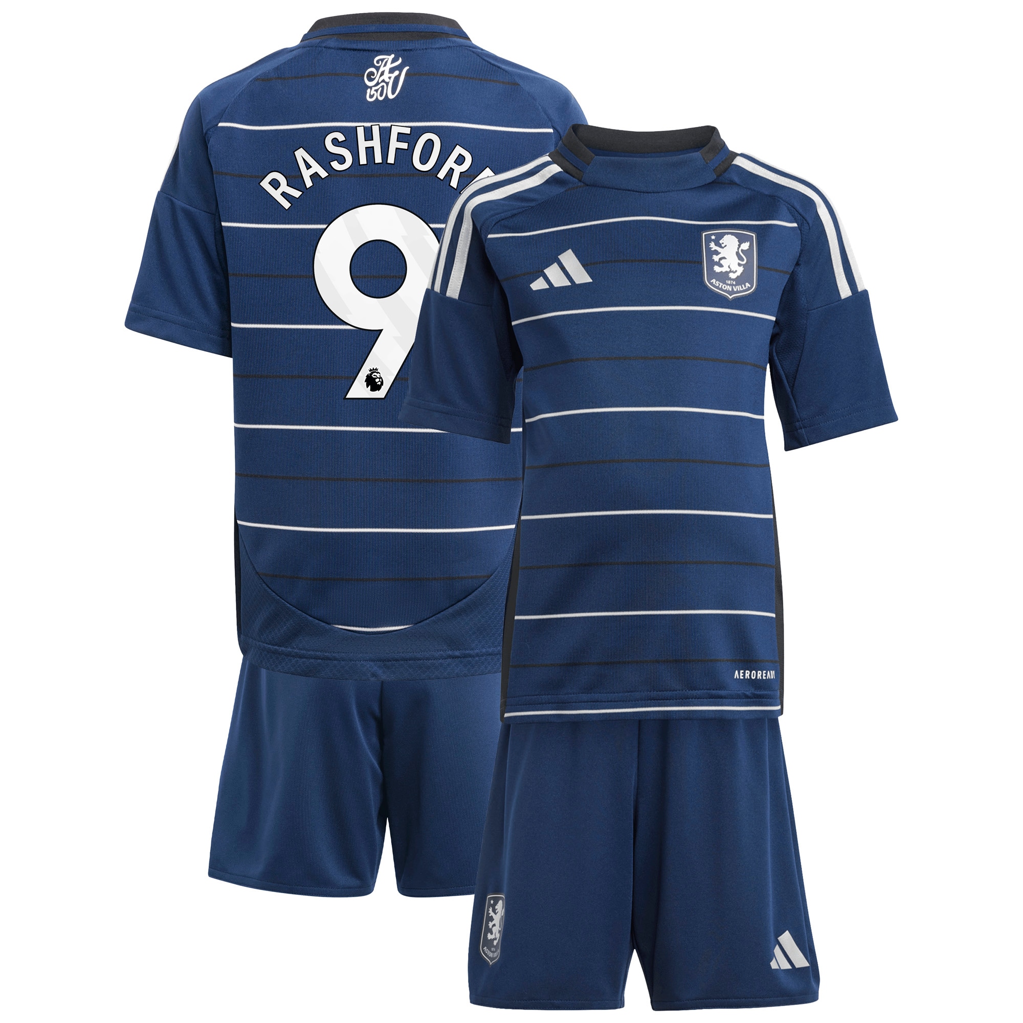 aston villa adidas third minikit 2024-25 with rashford 9 printing Collection - Official Aston Villa Kits