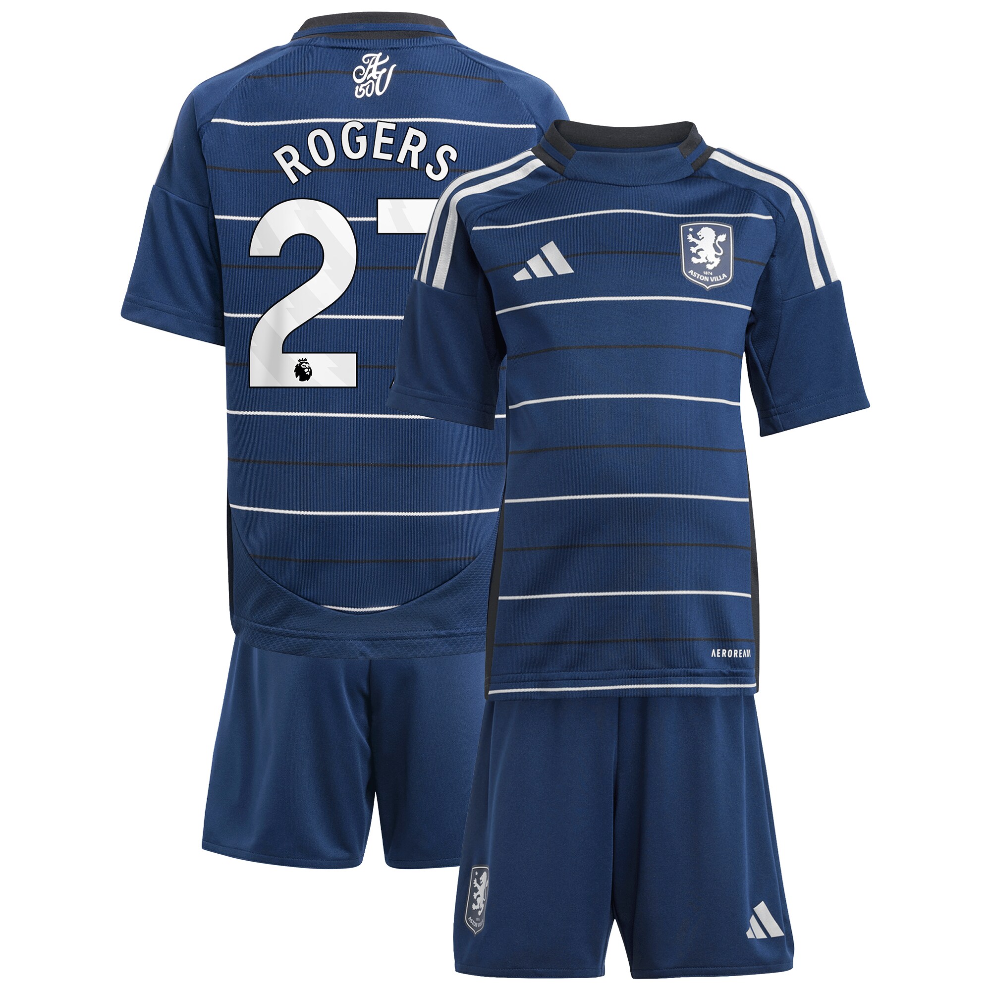 aston villa adidas third minikit 2024-25 with rogers 27 printing Collection - Official Aston Villa Kits