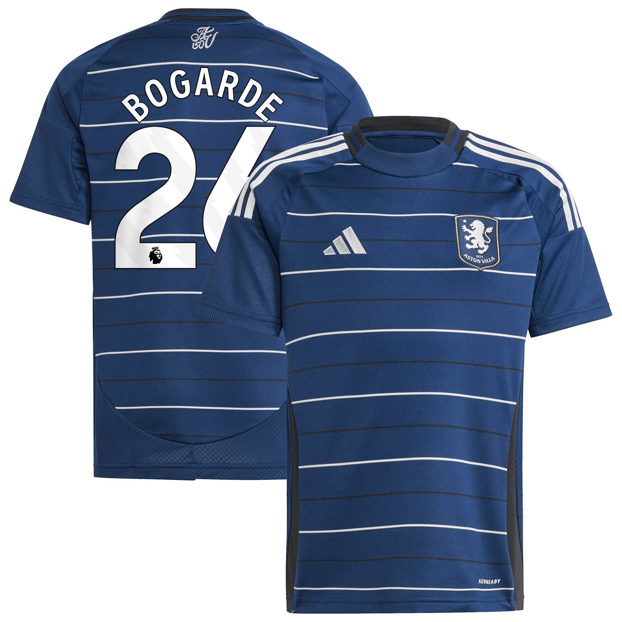 aston villa adidas third shirt 2024-25 – kids with bogarde 26 printing Collection - Official Aston Villa Kits