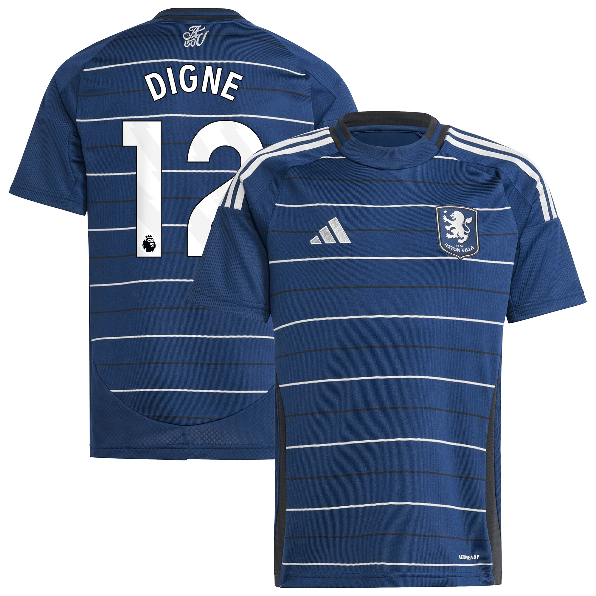 aston villa adidas third shirt 2024-25 – kids with digne 12 printing Collection - Official Aston Villa Kits