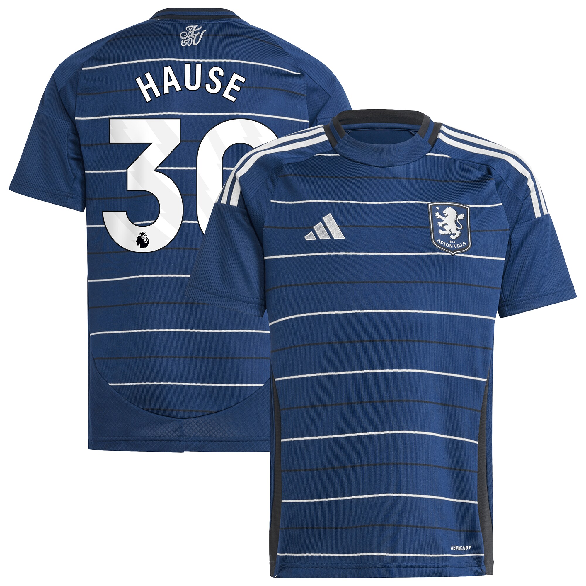 aston villa adidas third shirt 2024-25 – kids with hause 30 printing Collection - Official Aston Villa Kits